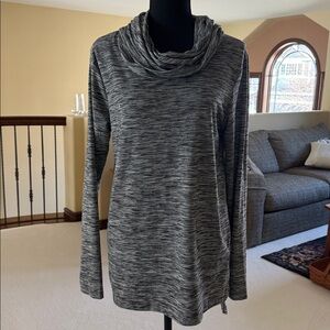 Bobi Los Angeles Cowl Neck Tunic Top Medium